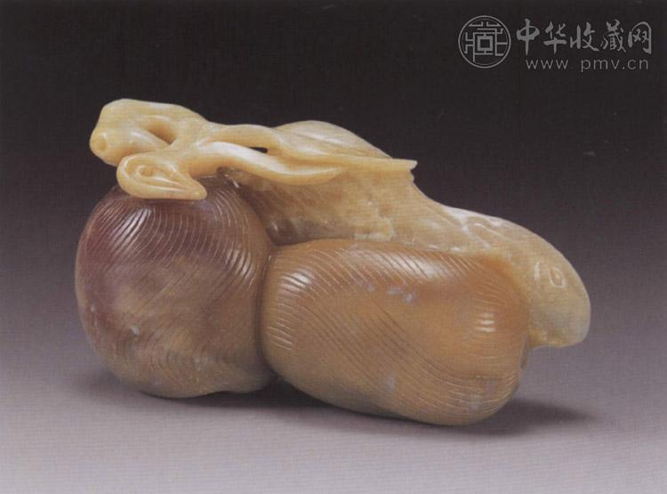 清 玛瑙枣生摆件