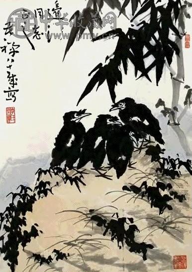 李苦禅 花鸟 轴