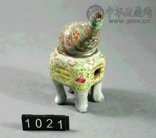 民国 粉彩炉式摆件