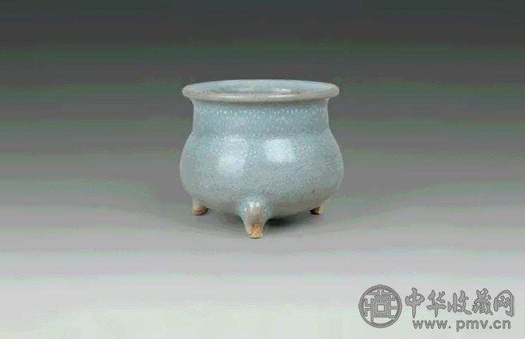 金 钧窑三足小炉