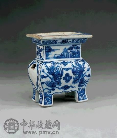 清 青花龙纹香炉