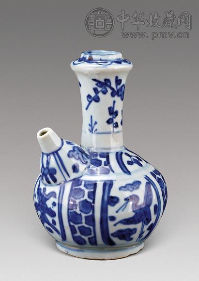 十六世纪 青花花鸟纹小壶