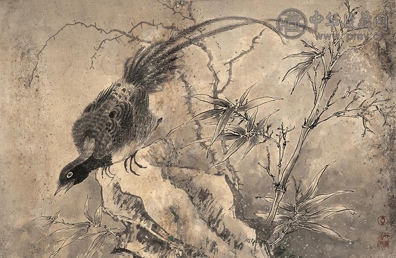 花鸟 镜心 纸本