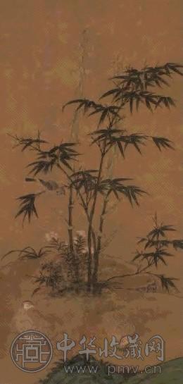 竹雀双鹌图 轴 绢本设色