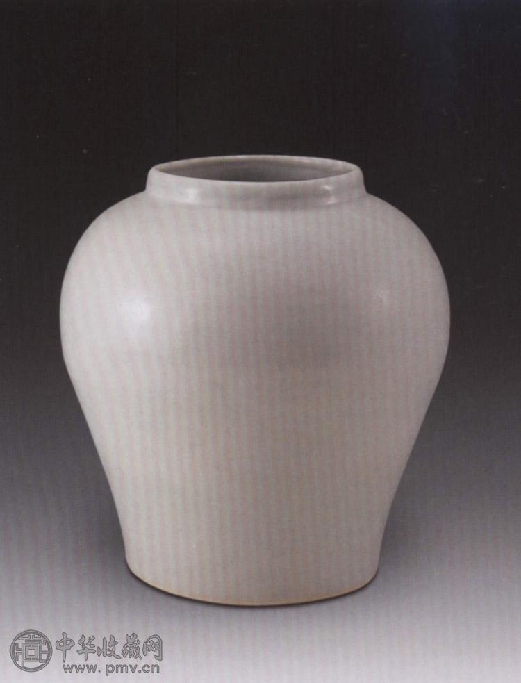 明 白釉罐