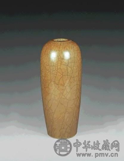 清乾隆 哥釉爆竹尊