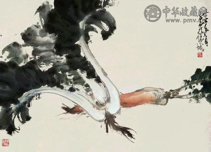 赵少昂 1945年作 故乡风味图 镜心 设色纸本