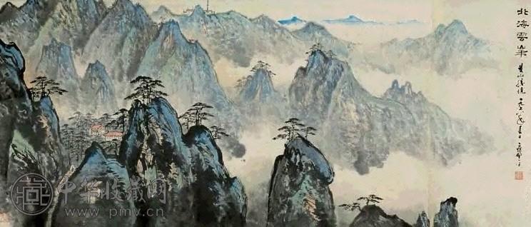 应野平 1978年作 北海云峰 镜心 设色纸本