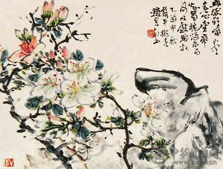 赵云壑 花卉 镜心 纸本