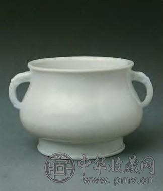 清康熙 德化窑白釉双耳炉