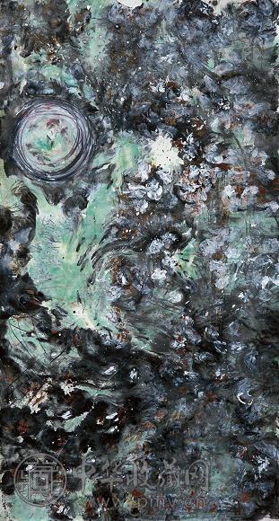 玉弗子 沉浮 镜心 设色纸本