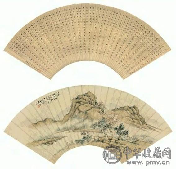 吴榖祥 1892年作 青山红树 立轴 设色纸本