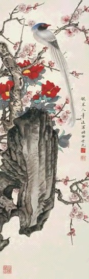 田世光 花鸟 镜心 设色纸本