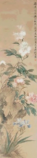 张熊 春光满香 立轴 设色绢本