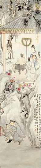 金城 太白醉吟图 轴