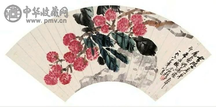 王个簃 荔枝图 立轴 设色纸本