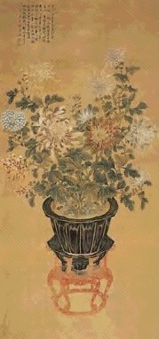 清 焦秉贞 花卉 镜心