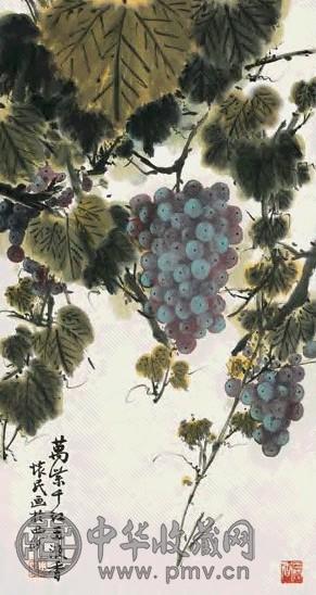 周怀民 万紫千红玉液香 立轴 设色纸本