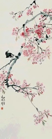 张书旂 花鸟 立轴 设色纸本