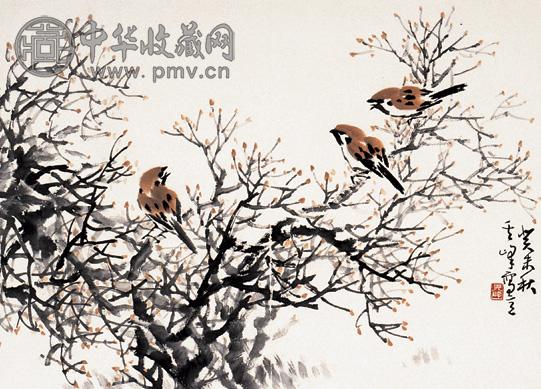 孙其峰 花鸟 镜心 设色纸本