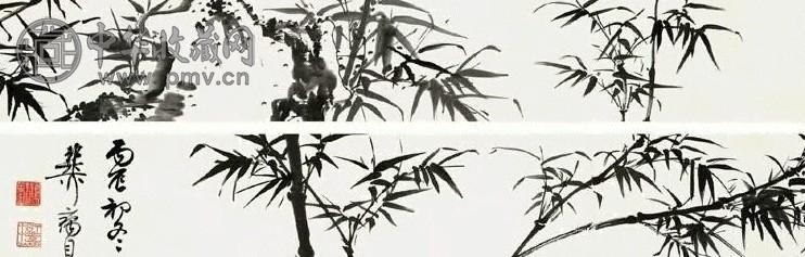 谢稚柳 1976年作 风篁图 手卷 水墨纸本