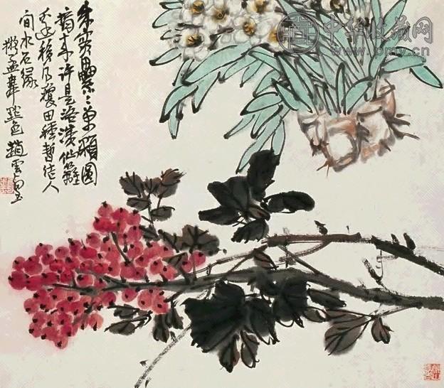 赵云壑 花卉 轴