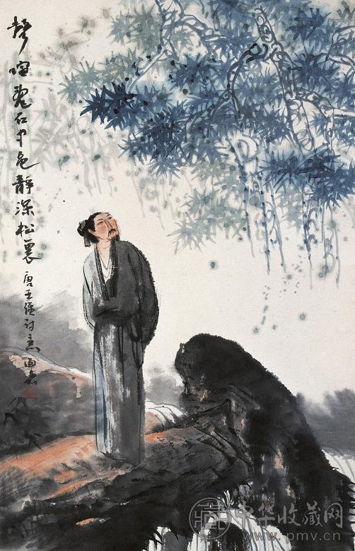 肖海春 人物 立轴 设色纸本