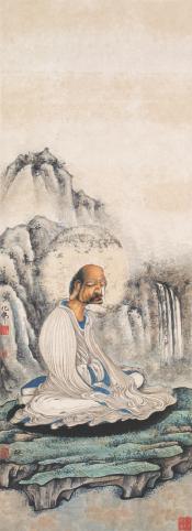 钱化佛 佛像 立轴 设色纸本