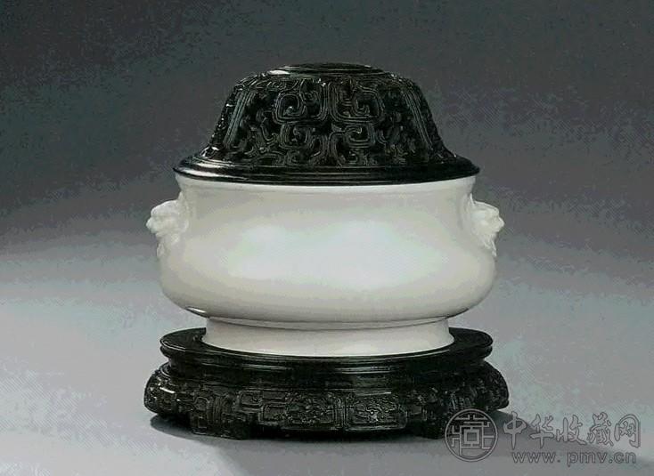 清初 德化窑面耳香炉