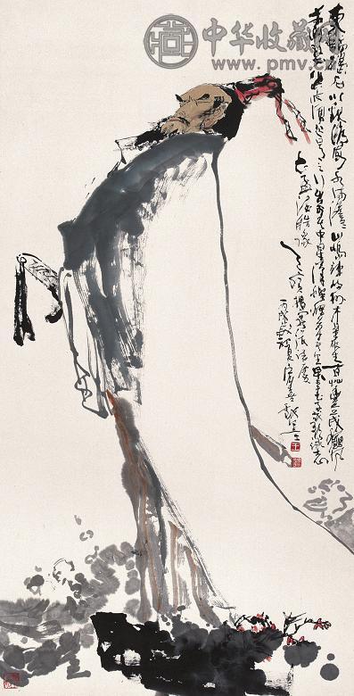 王宏喜 2006年代作 曹操 镜心 设色纸本