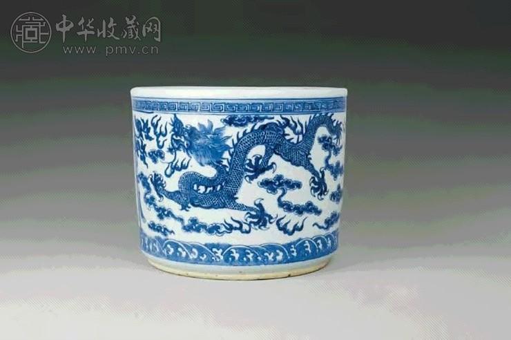 清宣统 青花龙纹大炉