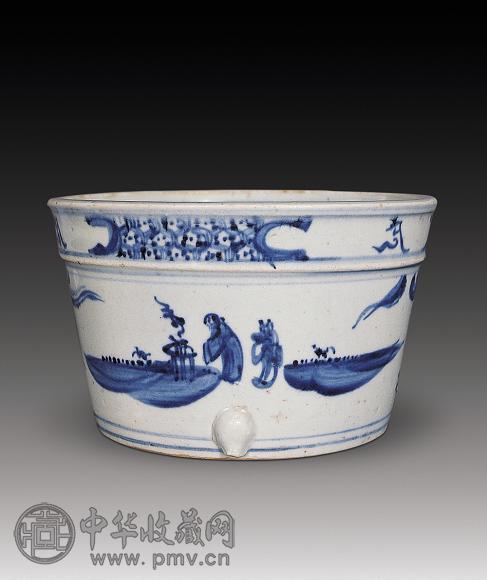 明弘治 青花人物炉