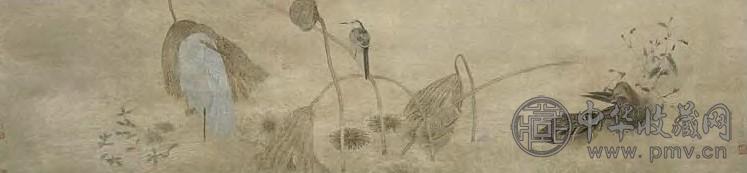 江宏伟 当代 秋塘水禽 幅