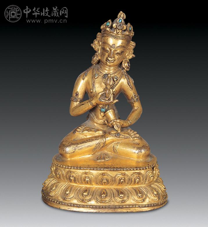 明 铜鎏金金刚萨埵