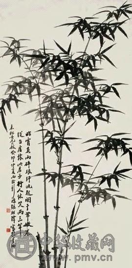 张祖泽 1963年作 清节凌霄 立轴 水墨纸本