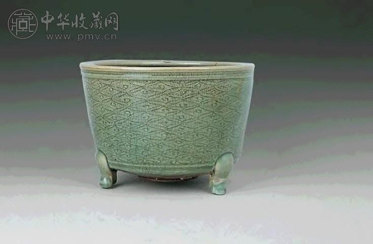 明 龙泉刻回纹炉