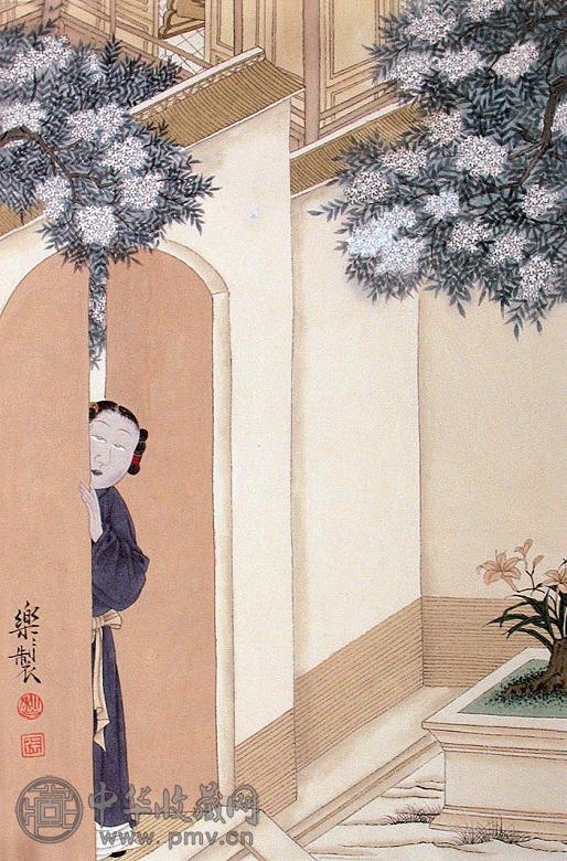 徐乐乐 人物 镜心 设色纸本