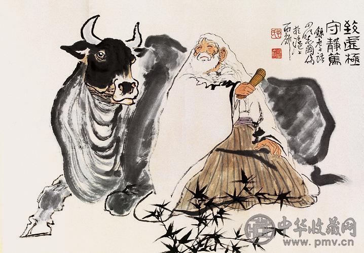 毛国伦 人物 镜心 设色纸本