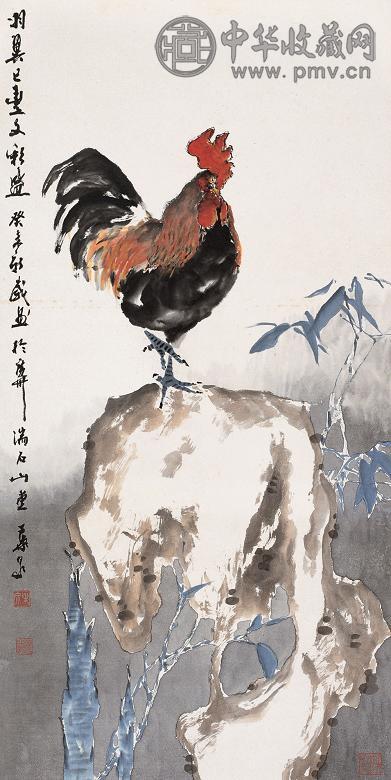 叶泉 大吉图 镜心 设色纸本