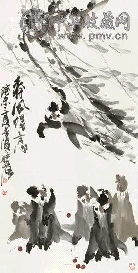 徐培晨 2003年作 群猴图 镜心 纸本