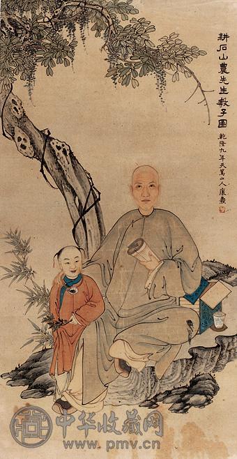康焘 人物 立轴 设色纸本