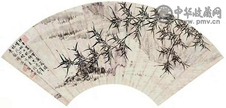 徐宗浩 竹石图扇面 镜心 水墨纸本