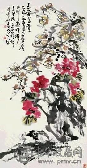 王个簃 1985年作 玉堂富贵 立轴