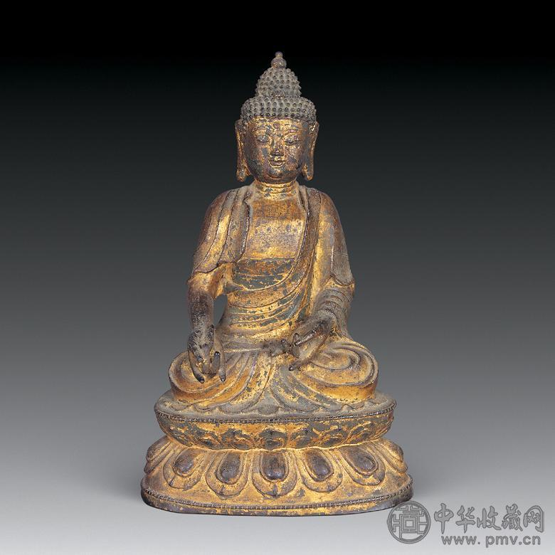 明早期 铜雕药师佛