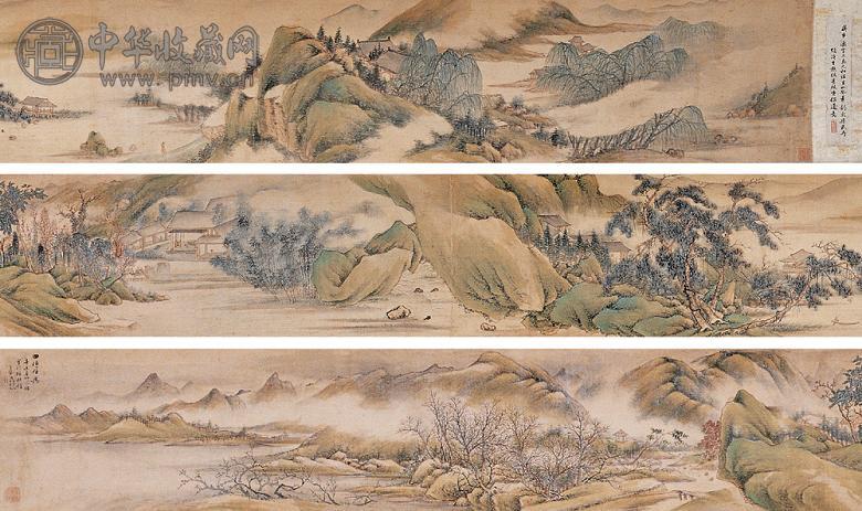 蒋步瀛 四时佳兴 手卷 绢本设色