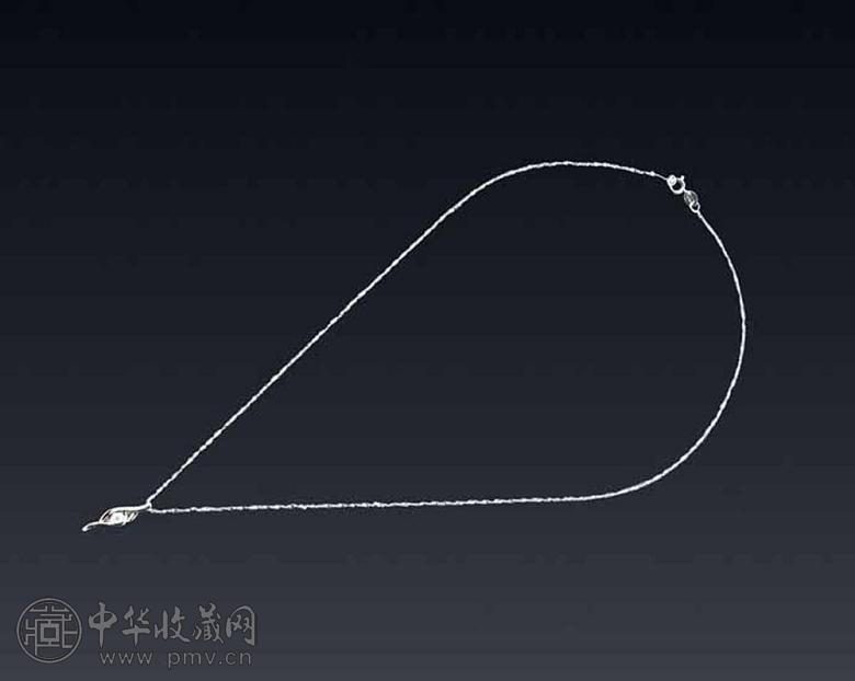 18K白金镶钻项链