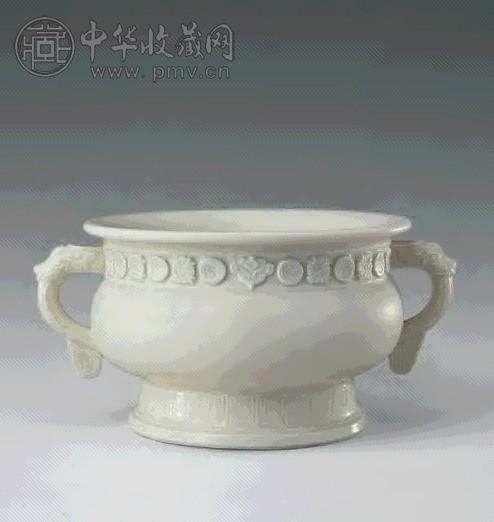 清初 德化双耳炉