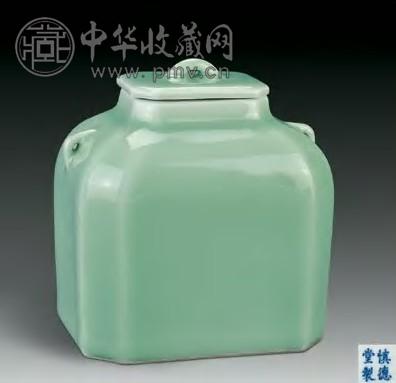 清道光 粉青釉茶叶罐