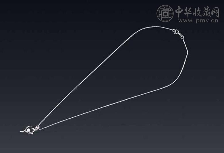 18K白金镶钻项链