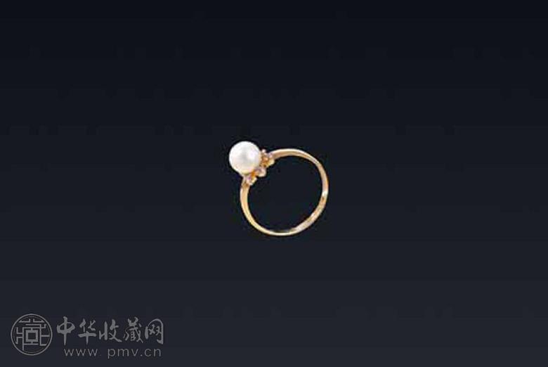 18K黄金珍珠戒指